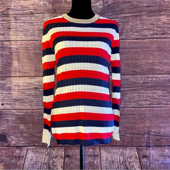 Promesa Tops - Striped & Stretchy Long Sleeve Sweater